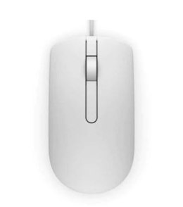 Mysz optyczna Dell MS116 przewodowa, biała