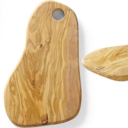 Deska do serwowania z drewna oliwnego z otworem 350 x 210 x 18 mm - Hendi 505236