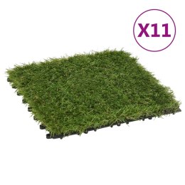  Sztuczna trawa w płytkach 11 szt. zielona 30x30 cm