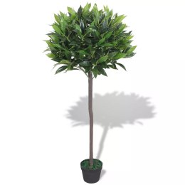  Sztuczne drzewko laurowe z doniczką 125 cm zielony