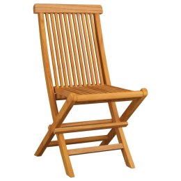  Składane krzesła ogrodowe 8 szt. lite drewno tekowe