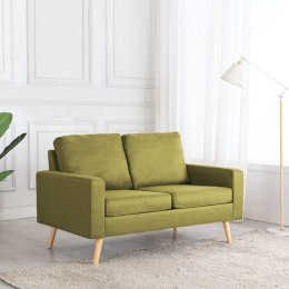  2-osobowa sofa zielona tapicerowana tkaniną