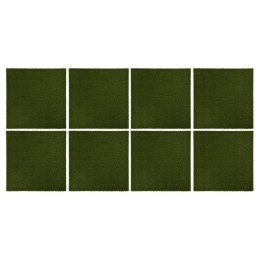  Sztuczna trawa w płytkach 8 szt. 50x50x25 cm gumowa