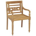  Krzesła Batavia 8 szt. lite drewno tekowe