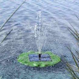  Pływająca fontanna z pompą solarna w kształcie liścia lotosu