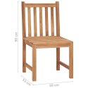  Krzesła ogrodowe z poduszkami 6 szt. lite drewno tekowe
