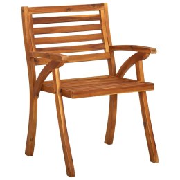  Krzesła ogrodowe 8 szt. lite drewno akacjowe