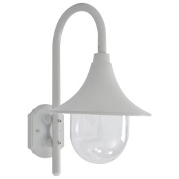  Ścienna lampa ogrodowa 42 cm E27 aluminiowa biała