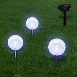  Lampy ogrodowe LED 6 szt. z panelami solarnymi i szpikulcami