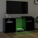  Szafka TV z oświetleniem LED czarna 120x30x50 cm