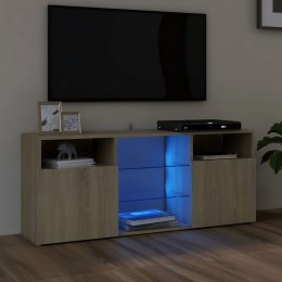  Szafka TV z oświetleniem LED dąb sonoma 120x30x50 cm