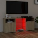  Szafka TV z oświetleniem LED dąb sonoma 120x30x50 cm