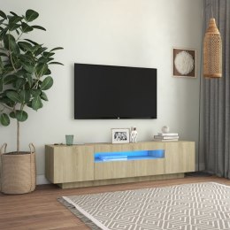  Szafka TV z oświetleniem LED kolor dąb sonoma 160x35x40 cm