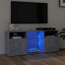  Szafka TV z oświetleniem LED szarość betonu 120x30x50 cm
