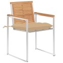  Krzesła ogrodowe z poduszkami 8 szt. lite drewno tekowe