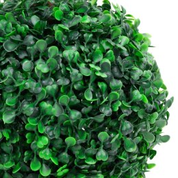  Sztuczny bukszpan w formie kul w doniczce zielony 60 cm