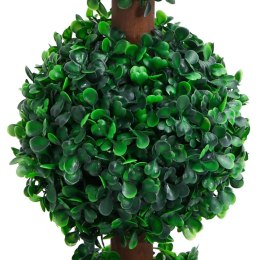  Sztuczny bukszpan w formie kul w doniczce zielony 90 cm