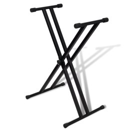 Statyw pod keyboard podwójny regulowana wysokość kształt X