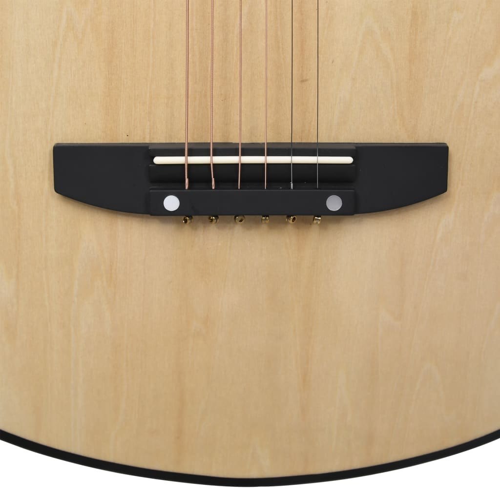  Gitara akustyczna z wycięciem 6 strun 38" drewno lipowe