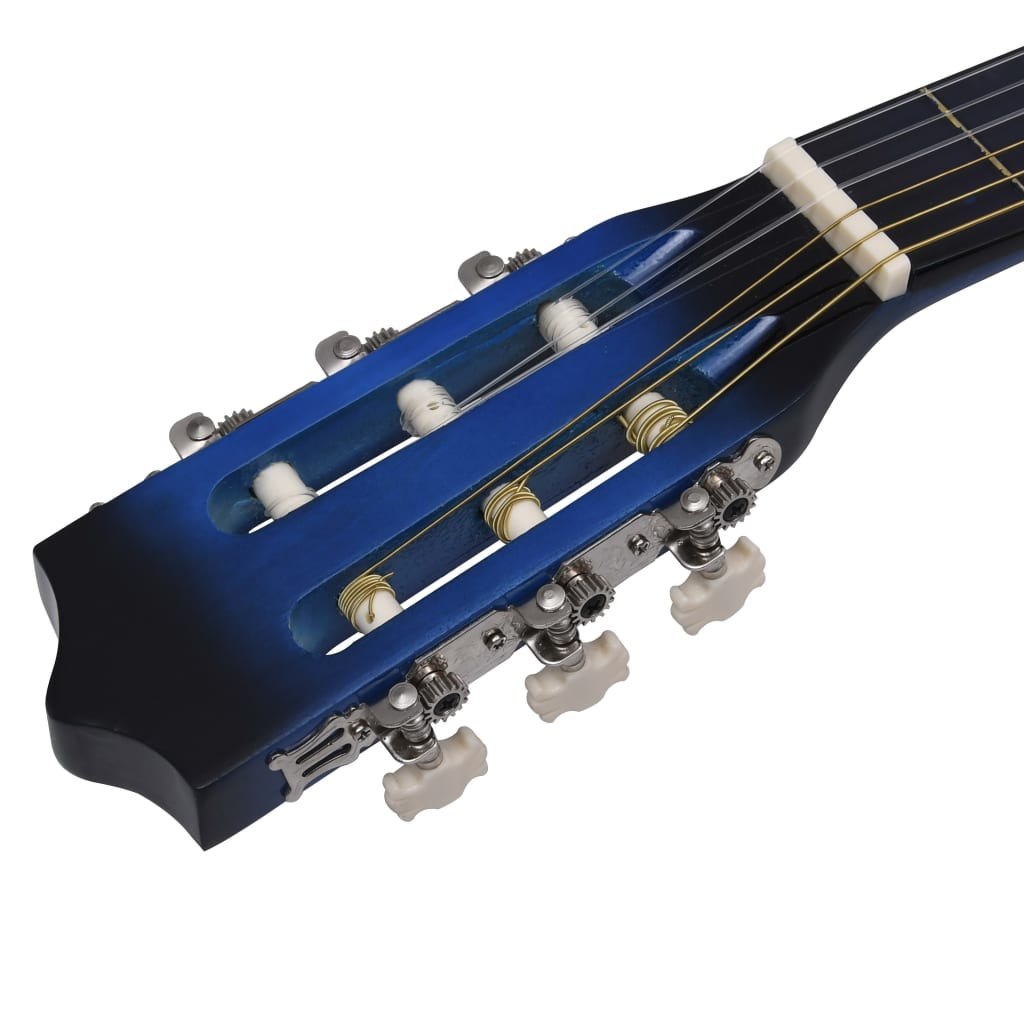  Gitara akustyczna z wycięciem 6 strun i equalizer niebieska