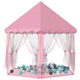  Namiot dla księżniczki z 250 piłeczkami różowy 133x140 cm