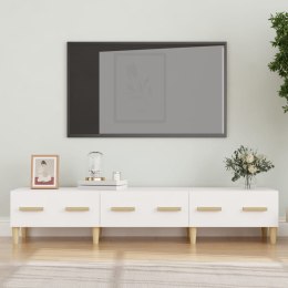  Szafka pod TV biała 150x345x30 cm materiał drewnopochodny