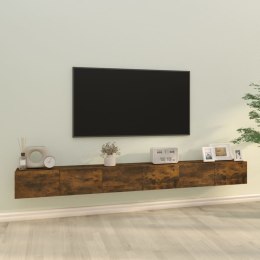  Zestaw 3 szafek TV przydymiony dąb materiał drewnopochodny