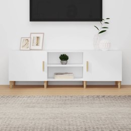  Szafka pod TV biała 150x30x50 cm materiał drewnopochodny