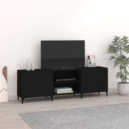  Szafka pod TV czarna 150x30x50 cm materiał drewnopochodny
