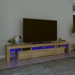  Szafka pod TV z oświetleniem LED dąb sonoma 230x365x40 cm
