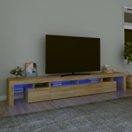  Szafka pod TV z oświetleniem LED dąb sonoma 260x365x40 cm