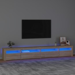  Szafka pod TV z oświetleniem LED dąb sonoma 270x35x40 cm