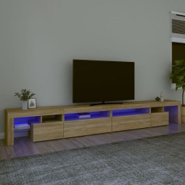  Szafka pod TV z oświetleniem LED dąb sonoma 290x365x40 cm