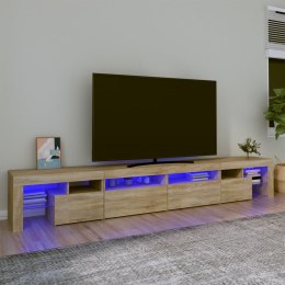  Szafka pod TV z oświetleniem LED dąb sonoma 280x365x40 cm