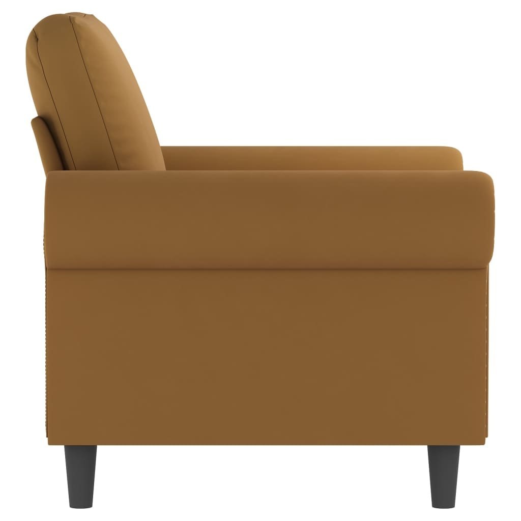  Fotel brązowy 60 cm obity aksamitem