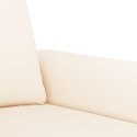  Fotel kremowy 60 cm obity aksamitem