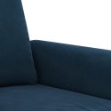  Fotel niebieski 60 cm obity aksamitem