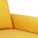  Fotel żółty 60 cm obity aksamitem