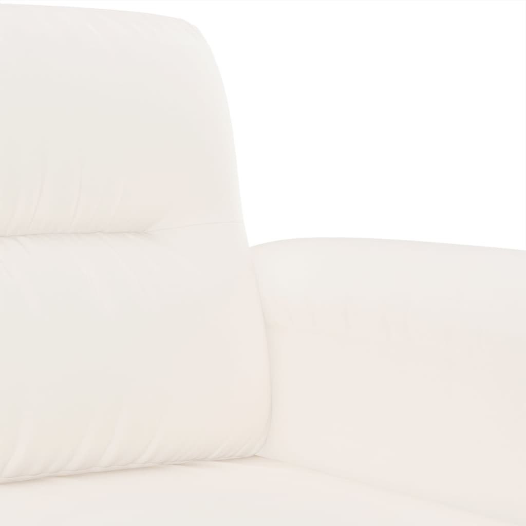  Sofa 3-osobowa beżowy 210 cm tapicerowana mikrofibrą