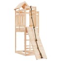  Domek ze ścianką wspinaczkową dla dzieci lite drewno sosnowe