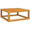  9-cz. ogrodowy zestaw wypoczynkowy jasnoszare poduszki drewno