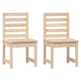  Krzesła ogrodowe 2 szt. 405x48x915 cm lite drewno sosnowe