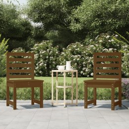  Krzesła ogrodowe 2 szt. miodowy brąz 405x48x915 cm sosna