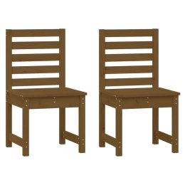  Krzesła ogrodowe 2 szt. miodowy brąz 405x48x915 cm sosna