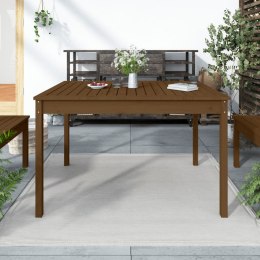  Stół ogrodowy brązowy 121x825x76 cm lite drewno sosnowe