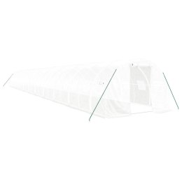  Szklarnia ze stalową ramą, biała, 66 m², 22x3x2 m