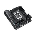 Asus ROG STRIX Z790-I GAMING WIFI Rodzina procesorów Intel, Gniazdo procesora LGA1700, Pamięć DDR5 DIMM, Gniazda pamięci 2, Obsł