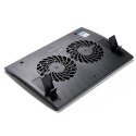Deepcool Laptop cooler Wind Pal FS , slim, portabel , highe performance, dwa wentylatory 140mm, 2 xUSB Hub, up tp 17" 382x262x46