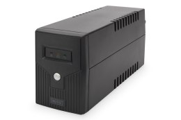Digitus Line-Interactive UPS DN-170063, 600VA, 360W, 1x 12V/7Ah battery, 2x CEE 7/7 outlet, 2x RJ-11, 1x USB 2.0 type B, LED, Si