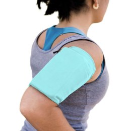 Opaska na ramię do biegania ćwiczeń fitness armband M niebieska